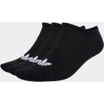 Naisten Mustat Polyamidista valmistetut Koon 42 adidas Trefoil Matalavartiset sukat 