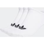Naisten Valkoiset Polyamidista valmistetut Koon 42 adidas Trefoil Matalavartiset sukat 