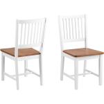 Valkoiset Kumipuiset 2 hengen Ruokapöydän tuolit 2 kpl 