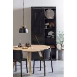 Mustat Designer Saarni-puiset Woood Ruokapöydän tuolit 2 kpl 