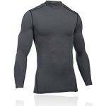 Under Armour Men's Compression Mockshirt ColdGear Armour Ultra Warm Long Sleeve Shirt Long-Sleeved Functional Shirt, grey, s