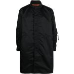 Miesten Mustat Nyloniset Undercover Poolokaulukselliset Puolipitkät takit 