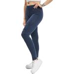 Urban Classics Women's Denim Jersey Sports Leggings Yoga Pants for Women in Jeans Look in 3 Colours Sizes XS - 5XL (Ladies Denim Jersey Leggings) - indigo plain, size: m