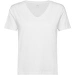 Naisten Valkoiset Puuvillaiset Koon M Lyhythihaiset Mango V -kaula-aukkoiset V-aukkoiset t-paidat 
