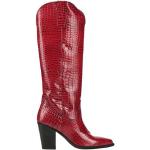 Naisten Punaiset Tekstiilistä valmistetut Koon 37 Teräväkärkiset Kartiokorko Cowboy-bootsit 