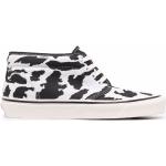 Vans leopard-print mid-top sneakers - White