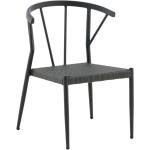Mustat Klassiset Alumiiniset Pinottavat Ruokapöydän tuolit 6 kpl alennuksella 