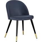 Venture Home - Velvet tuolit, messinki, 2/pakk. - Musta
