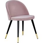 Venture Home - Velvet tuolit, messinki, 2/pakk. - Roosa