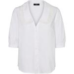 Vero Moda - Paita vmMartha 3/4 Collar Shirt - Valkoinen - 34