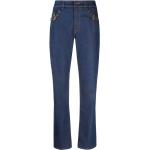 Naisten Tummansiniset Klassiset Puuvillasekoitteiset VERSACE Jeans Straight leg -farkut 28 30 