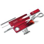 Victorinox Swiss Card Pocket Knife, Nail Care, Nail File, Scissors, red