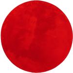 Punaiset Polyesteriset Konepestävät VidaXL Nukkamatot läpimitaltaan 100cm 