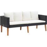 Mustat Modernit Pehmustetut VidaXL 2 hengen 2-istuttavat sohvat 