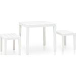 Valkoiset Muoviset VidaXL Puutarhapöydät 