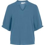 Naisten Siniset Casual-tyyliset Koon M Vila O -kaula-aukkoiset Vapaa-ajan paidat 