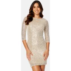 VILA Sparkling Short Dress Frosted Almond M