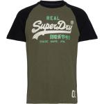 Vintage Vl Heritage Rgln Tee Tops T-shirts Short-sleeved Khaki Green Superdry