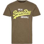 Vintage Vl Real Orig Od Tee Tops T-shirts Short-sleeved Khaki Green Superdry