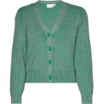Viril Multi Short L/S Knit Cardigan-Noos Tops Knitwear Cardigans Green Vila