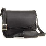Visconti Atlantic Flapover Saddle Bag / Handbag - Black - 2195