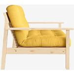 Keltaiset Designer Käsinojalliset KARUP 3 hengen 3-istuttavat sohvat 