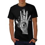 Wellcoda | Illuminati Compass Mens NEW Snake Hand Black T-shirt XL