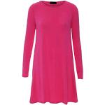 Langärmliges Damen-Kleid The Skater, Jersey, einfarbig Gr. 46, kirschrot