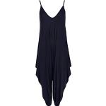 Womens Cami Baggy Strappy party Jumpsuit Ladies V-neck Drape hareem Playsuits (SM, navy)