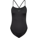 Womens Endurance+ Thinstrap Sport Swimsuits Black Speedo