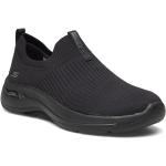 Naisten Mustat Slip on -malliset Skechers Arch Fit Slip-on-tennarit alennuksella 