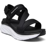 Naisten Mustat Koon 41 Skechers D'Lux Walker Korkeakorkoiset sandaalit kesäkaudelle 