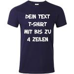 Women's T-shirt Printed with the Amazon T-shirt Designer Design Your Own T-shirt. T-shirt print. T-shirt with text of choice. T-shirts are Oeko-Tex 100 certified. - darkblue, size: m