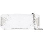 Y/Project clear flower engraved chain strap acrylic clutch bag - Neutrals