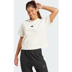 Naisten Luonnonvalkoiset Polyesteriset Koon S adidas O -kaula-aukkoiset Kestävän muodin Urheilu-t-paidat 