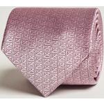 Zegna Monogram Silk Tie Pink