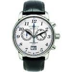 Zeppelin Herren Chronograph Quarz Uhr mit Leder Armband 76861