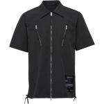 Zip Shirt.cotton Nyl Black Helmut Lang